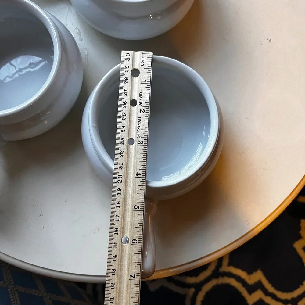 3 Sur La Table Blanc Individual Handled Soup Bowl